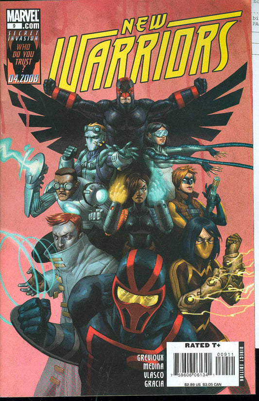 NEW WARRIORS #9 2008 New Warriors MARVEL COMICS