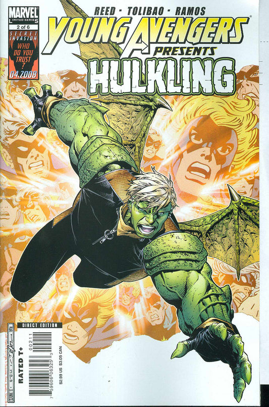 YOUNG AVENGERS PRESENTS #2 HULKLING 2008 Young Avengers MARVEL COMICS   