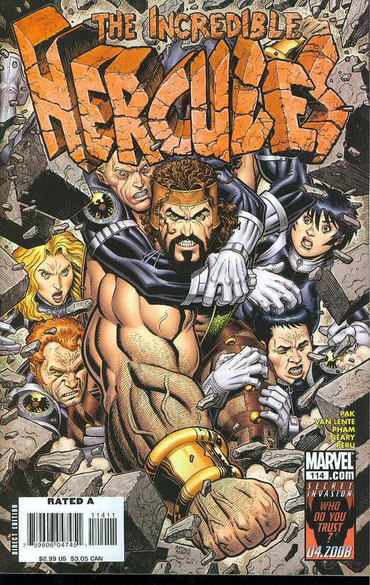 INCREDIBLE HULK HERCULES #114 2008 Incredible Hulk MARVEL COMICS