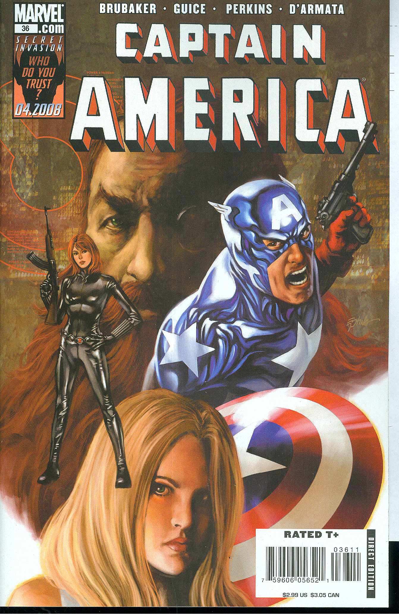 CAPTAIN AMERICA #36 2008 Captain America MARVEL COMICS