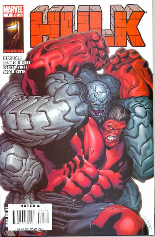 HULK #3 (1ST COVER APP A-BOMB) 2008 Hulk MARVEL COMICS   