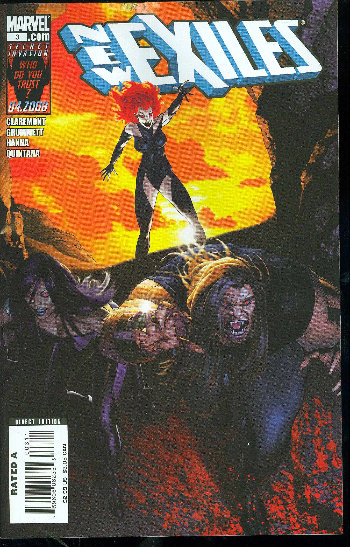 NEW EXILES #3 2008 New Exiles MARVEL COMICS