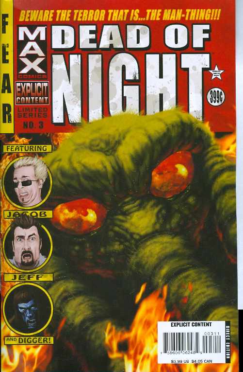 DEAD OF NIGHT FEATURING MAN THING #3 (OF 4) EC COMICS HOMAGE (MR) 2008 Dead of Night MARVEL COMICS   