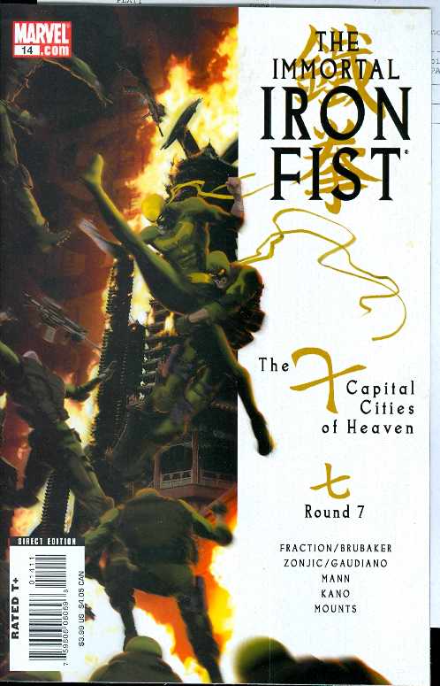 IMMORTAL IRON FIST #14 2008 Iron Fist MARVEL PRH
