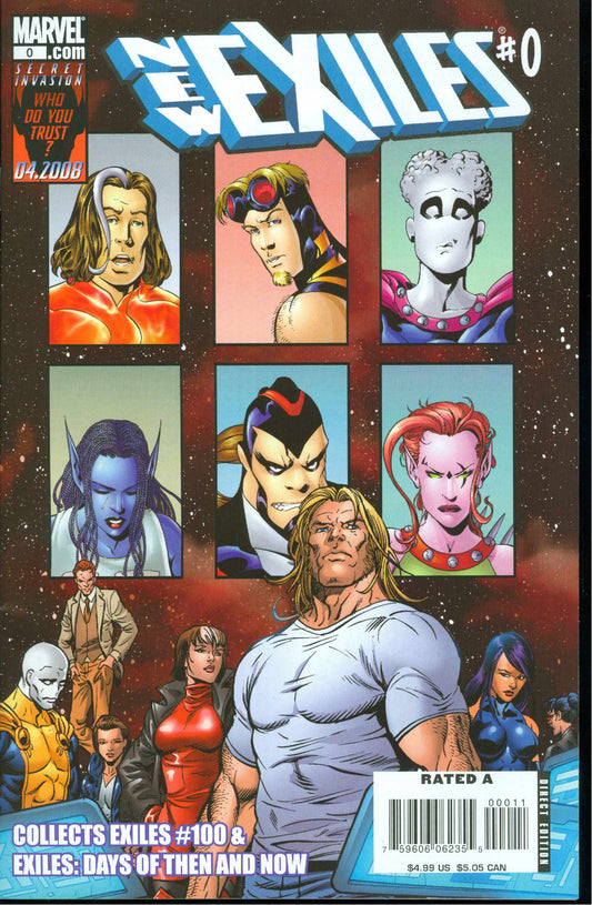 NEW EXILES #0 2008 New Exiles MARVEL COMICS