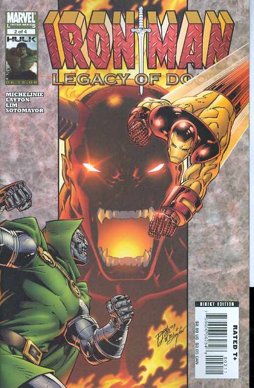 IRON MAN LEGACY OF DOOM #2 (OF 4) 2008 Fantastic Four MARVEL COMICS   