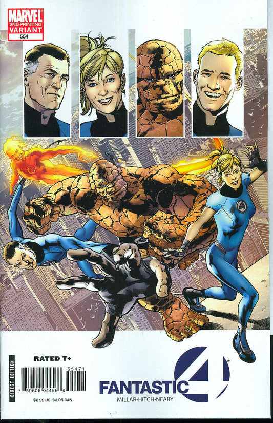 FANTASTIC FOUR #554 2ND PRINT VARIANT 2008 Fantastic Four MARVEL COMICS