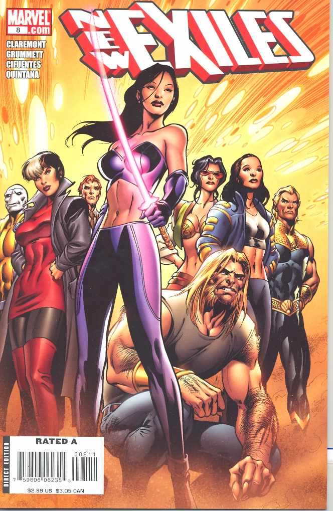 NEW EXILES #8 2008 New Exiles MARVEL COMICS