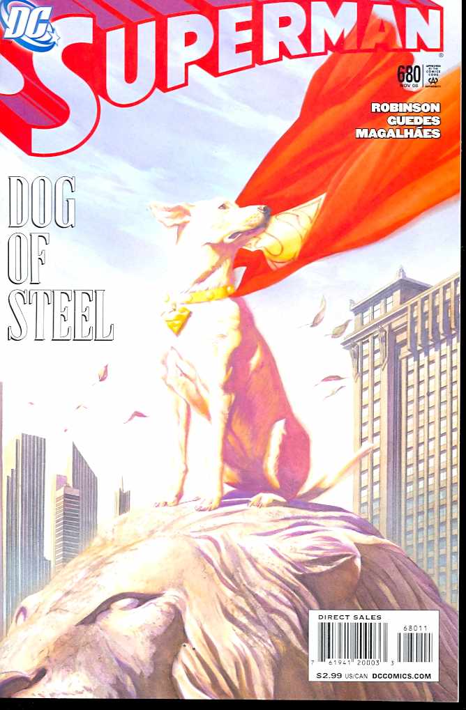 SUPERMAN #680 2008 ALEX ROSS KRYPTO Superman DC COMICS