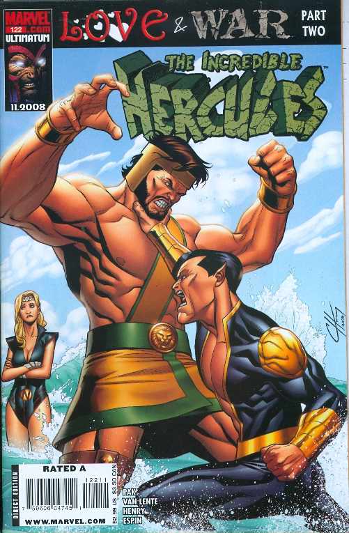 INCREDIBLE HULK HERCULES #122 2008 Incredible Hulk MARVEL COMICS