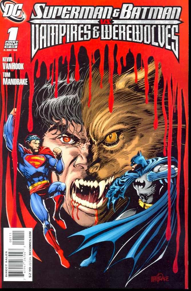 SUPERMAN BATMAN VS VAMPIRES WEREWOLVES #1 2008 Superman DC COMICS