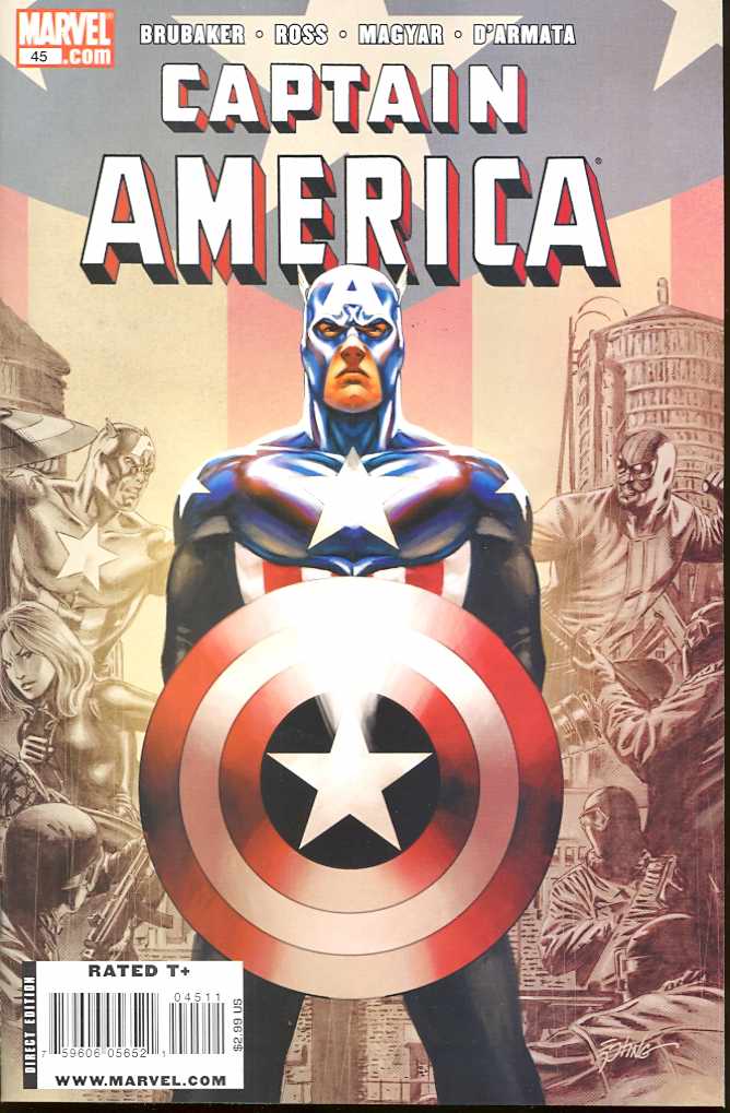 CAPTAIN AMERICA #45 2008 Captain America MARVEL COMICS