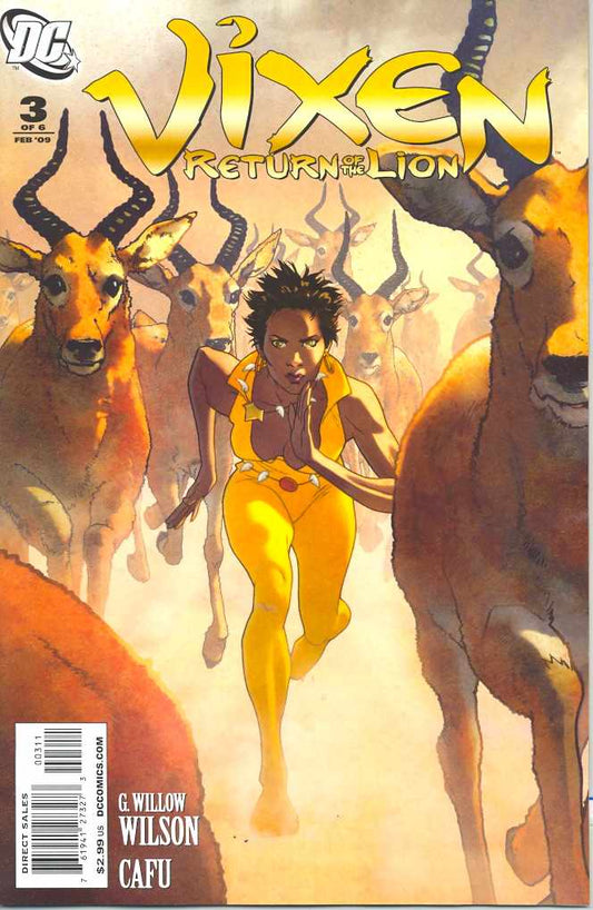 VIXEN RETURN OF THE LION #3 (OF 5) 2008 Wonder Woman DC COMICS