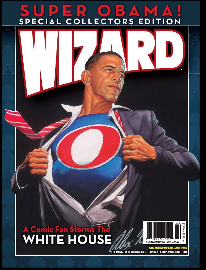 WIZARD MAGAZINE #210 ALEX ROSS OBAMA 2009  WIZARD   