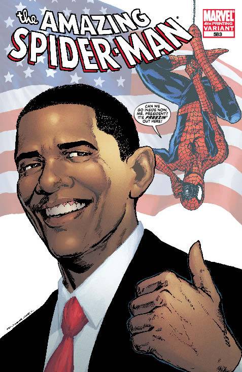 AMAZING SPIDER-MAN #583 OBAMA 4TH PRINT VARIANT 2009