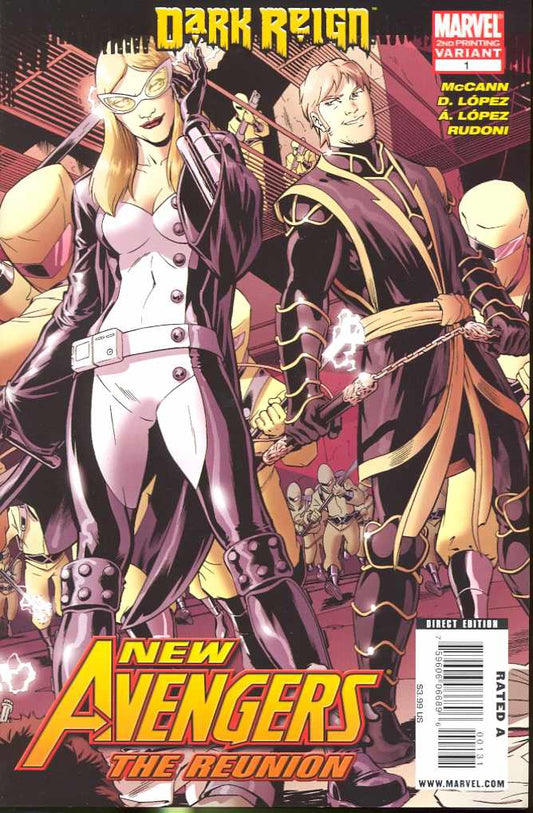 NEW AVENGERS REUNION #1 (OF 4) 2ND PRINT LOPEZ VARIANT 2009 New Avengers MARVEL COMICS