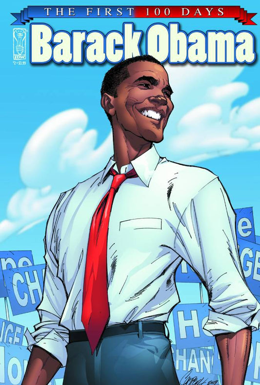 BARACK OBAMA #2 THE FIRST 100 DAYS J SCOTT CAMPBELL COVER 2009 Youngblood IMAGE COMICS   