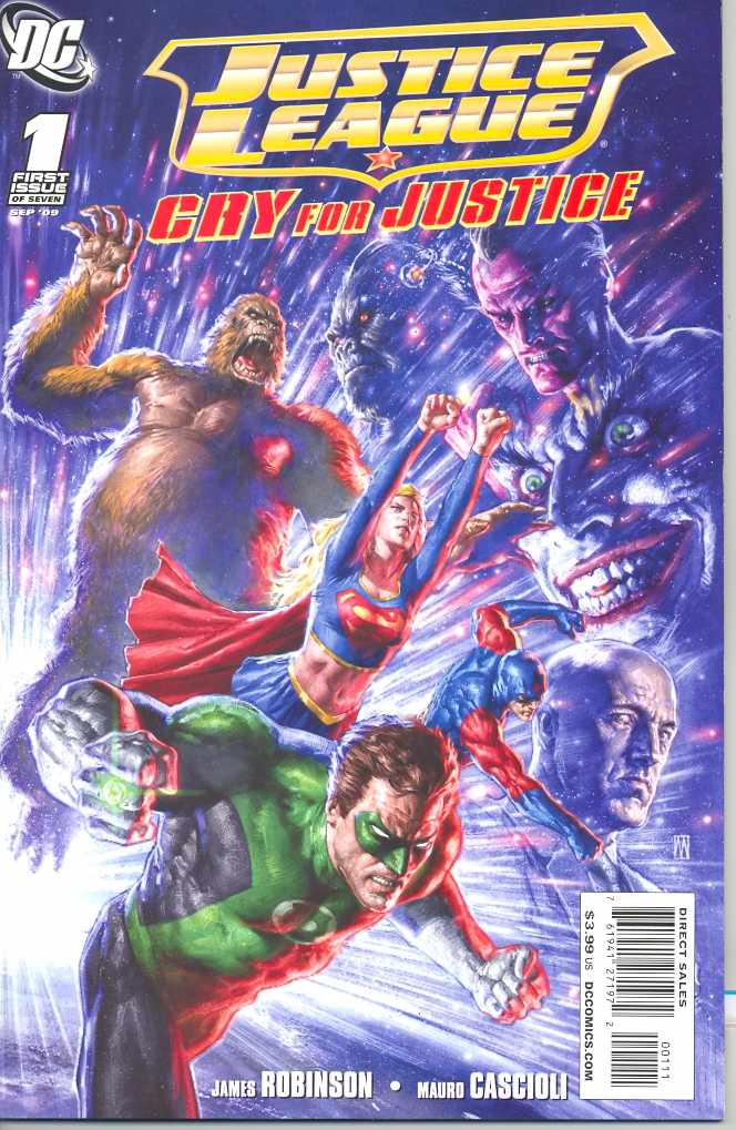 JUSTICE LEAGUE CRY FOR JUSTICE #1 (OF 7) CVR A 2009