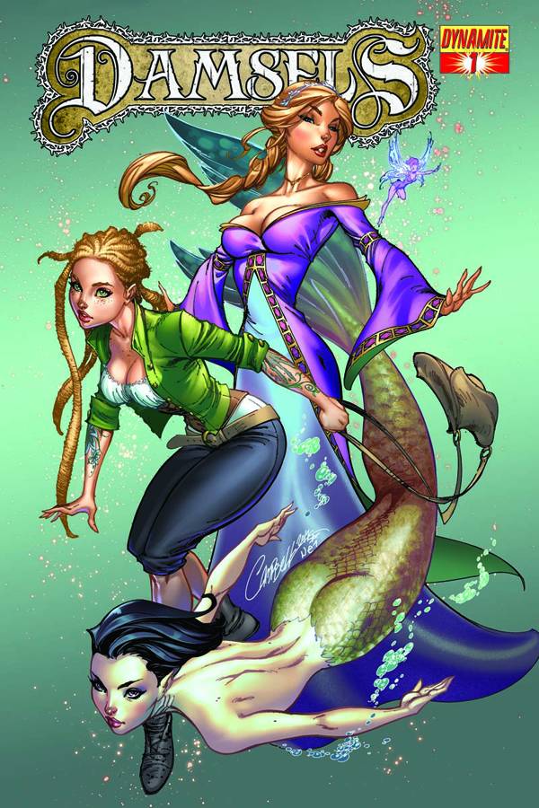 DAMSELS #1 J SCOTT CAMPBELL 2012  DYNAMITE   