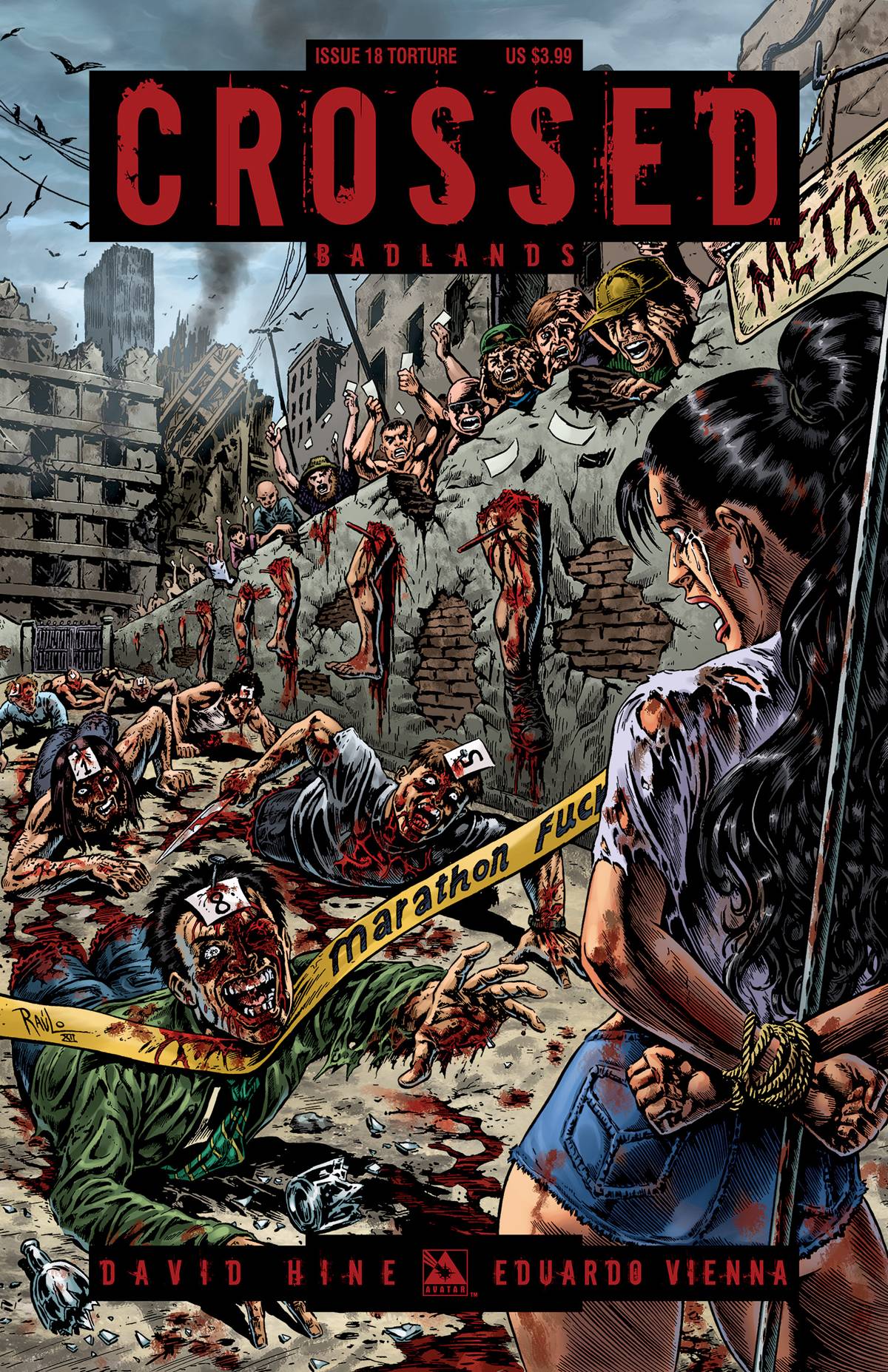 CROSSED BADLANDS #18 TORTURE COVER (MR) 2012 Crossed AVATAR PRESS INC   