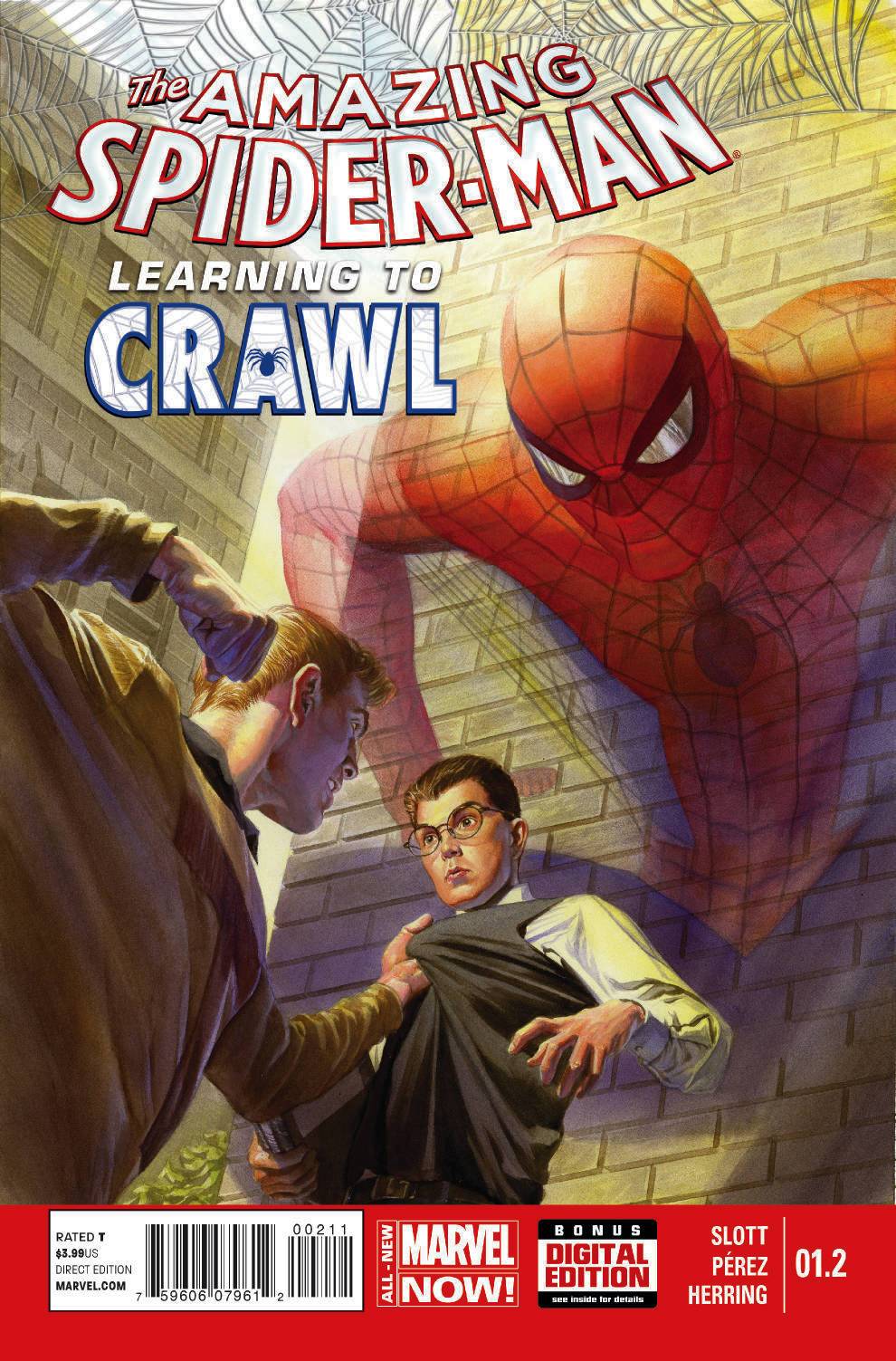 AMAZING SPIDER-MAN #1.2 LEARNING TO CRAWL 2014 Spider-Man MARVEL COMICS