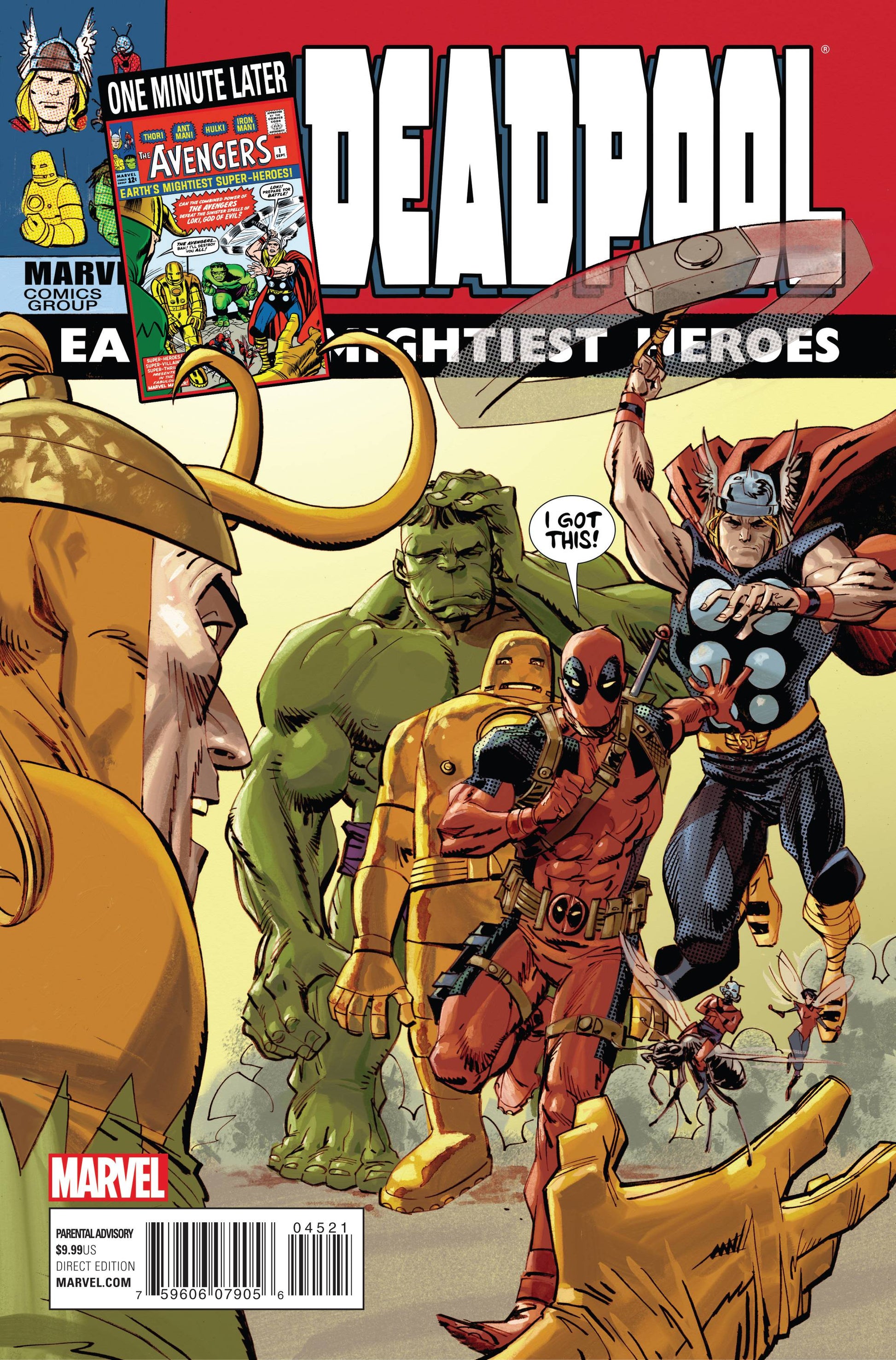 DEADPOOL #45 (250TH ISSUE) AVENGERS VARIANT 2015 Deadpool MARVEL COMICS   