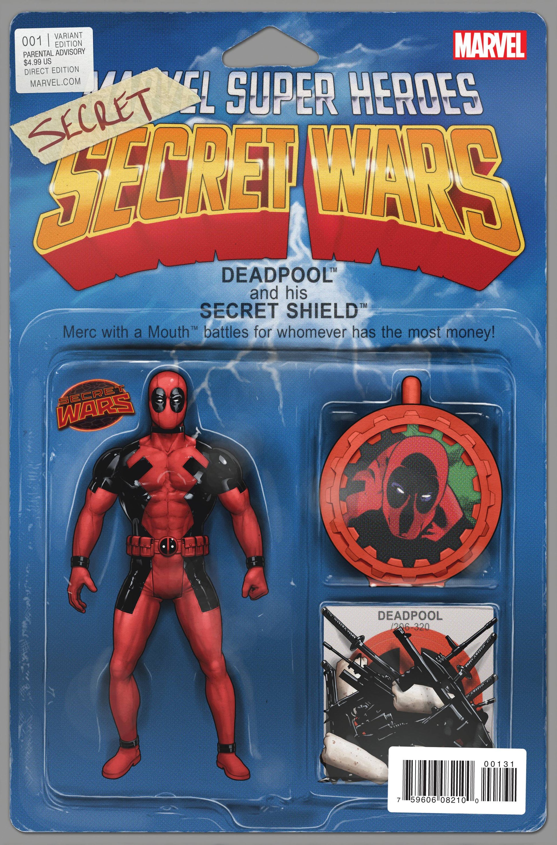 DEADPOOLS SECRET SECRET WARS #1 (OF 4) DEADPOOL ACTION FIGURE VARIANT 2015 Deadpool MARVEL COMICS   