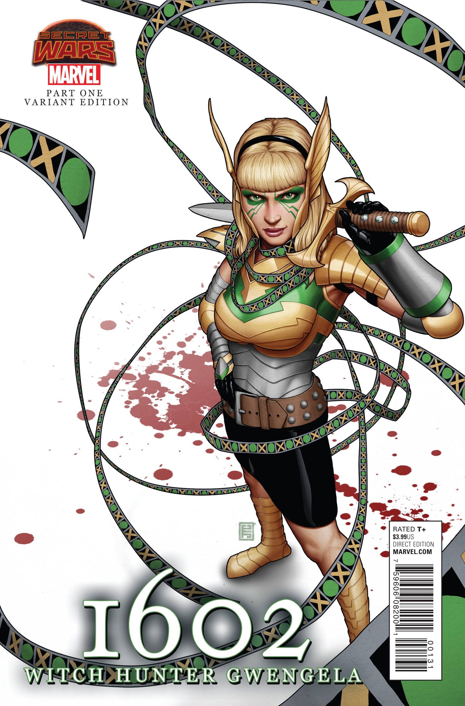1602 WITCH HUNTER ANGELA #1 GWENGELA VARIANT 2015 MARVEL COMICS