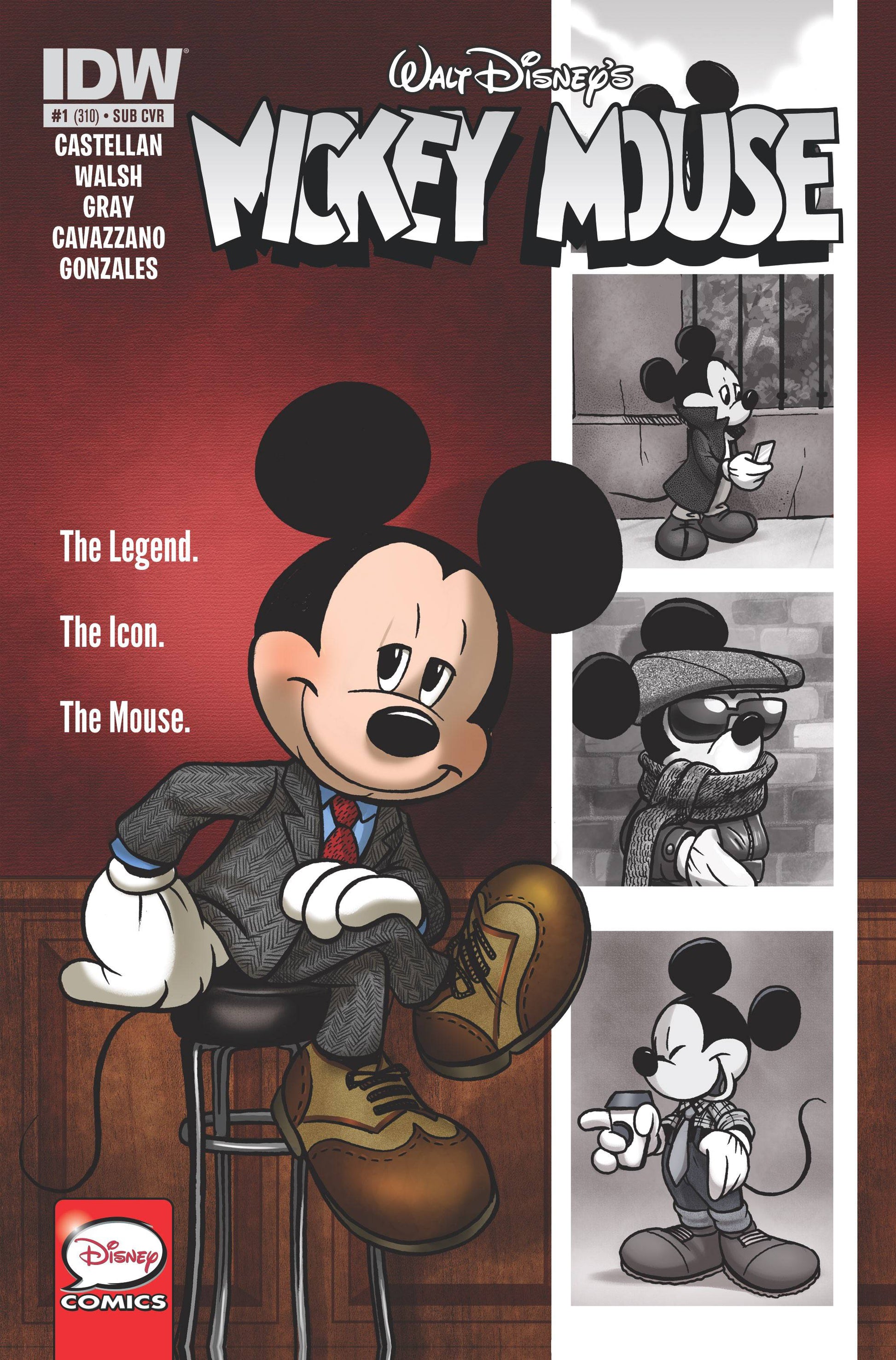MICKEY MOUSE #1 SUBSCRIPTION VARIANT 2015 Disney IDW PUBLISHING   