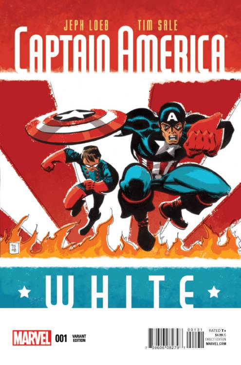 CAPTAIN AMERICA WHITE #1 (OF 5) TIM SALE 1:20 VARIANT 2015 Captain America MARVEL COMICS   