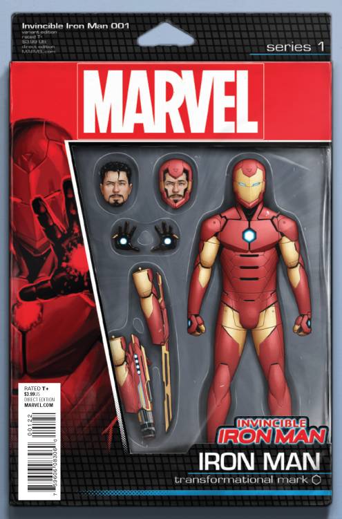 INVINCIBLE IRON MAN #1 ACTION FIGURE VARIANT 2015 Invincible Iron Man MARVEL COMICS   