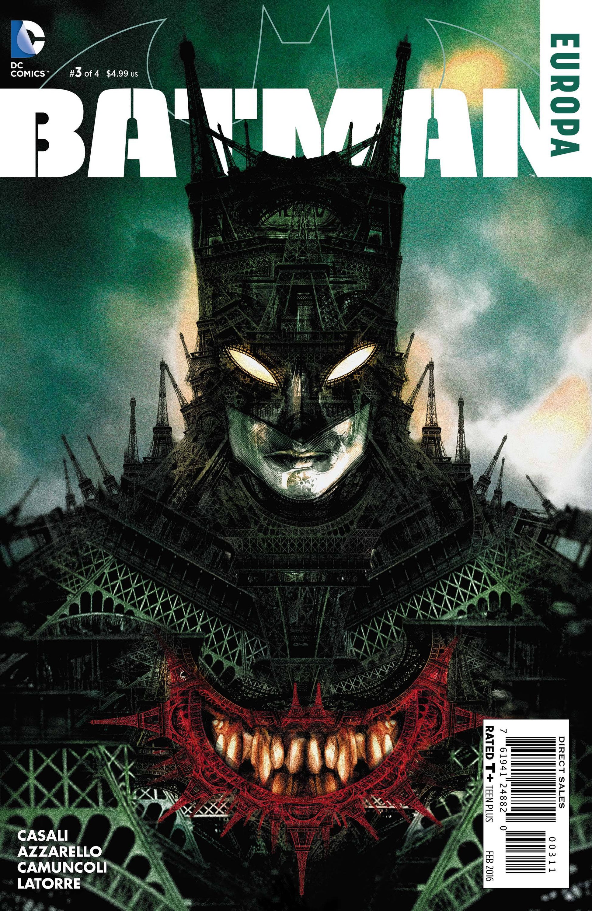 BATMAN EUROPA #3 2015 Batman DC COMICS