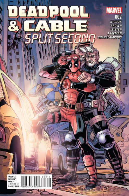 DEADPOOL AND CABLE SPLIT SECOND #2 HOMAGE 2016 Deadpool MARVEL COMICS   