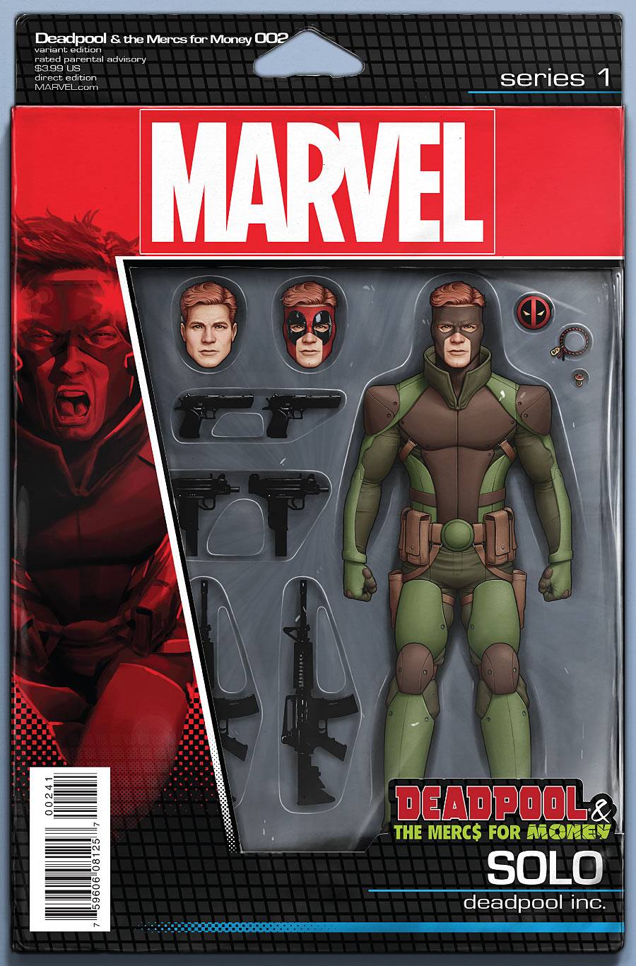 DEADPOOL MERCS FOR MONEY #2 ACTION FIGURE VARIANT 2016 Deadpool MARVEL COMICS   