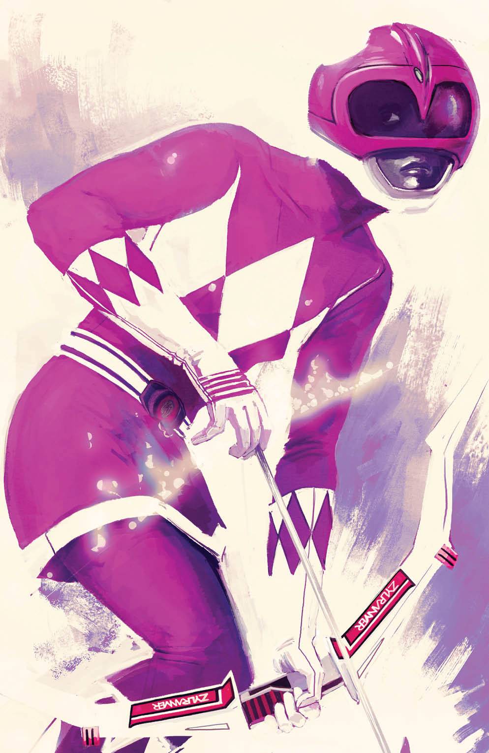 POWER RANGERS PINK #1 HANS 1:50 VIRGIN VARIANT 2016 MMPR BOOM! STUDIOS   