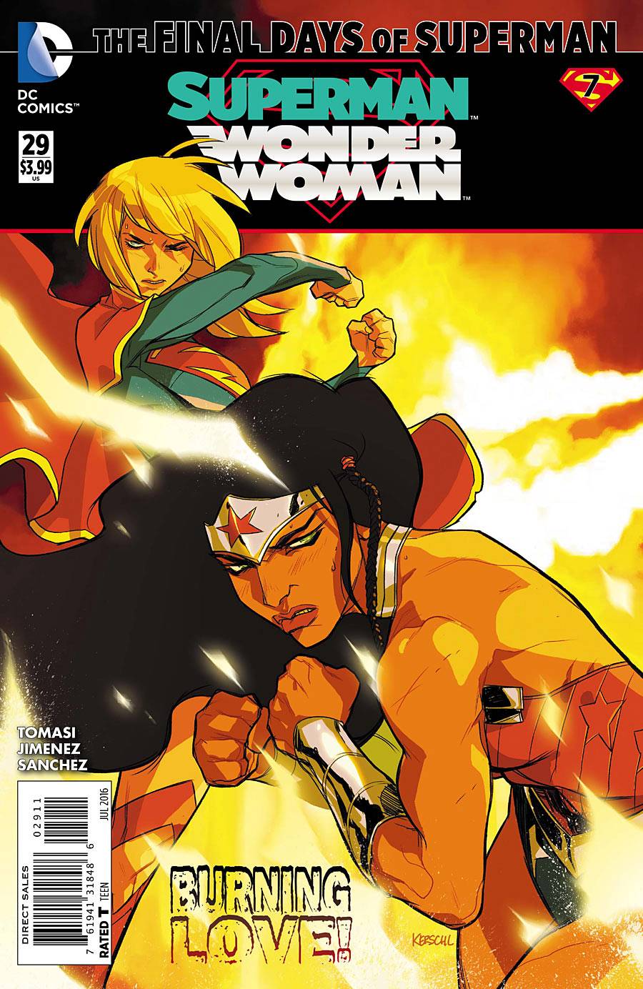 SUPERMAN WONDER WOMAN #29 2016 FINAL DAYS Superman DC COMICS