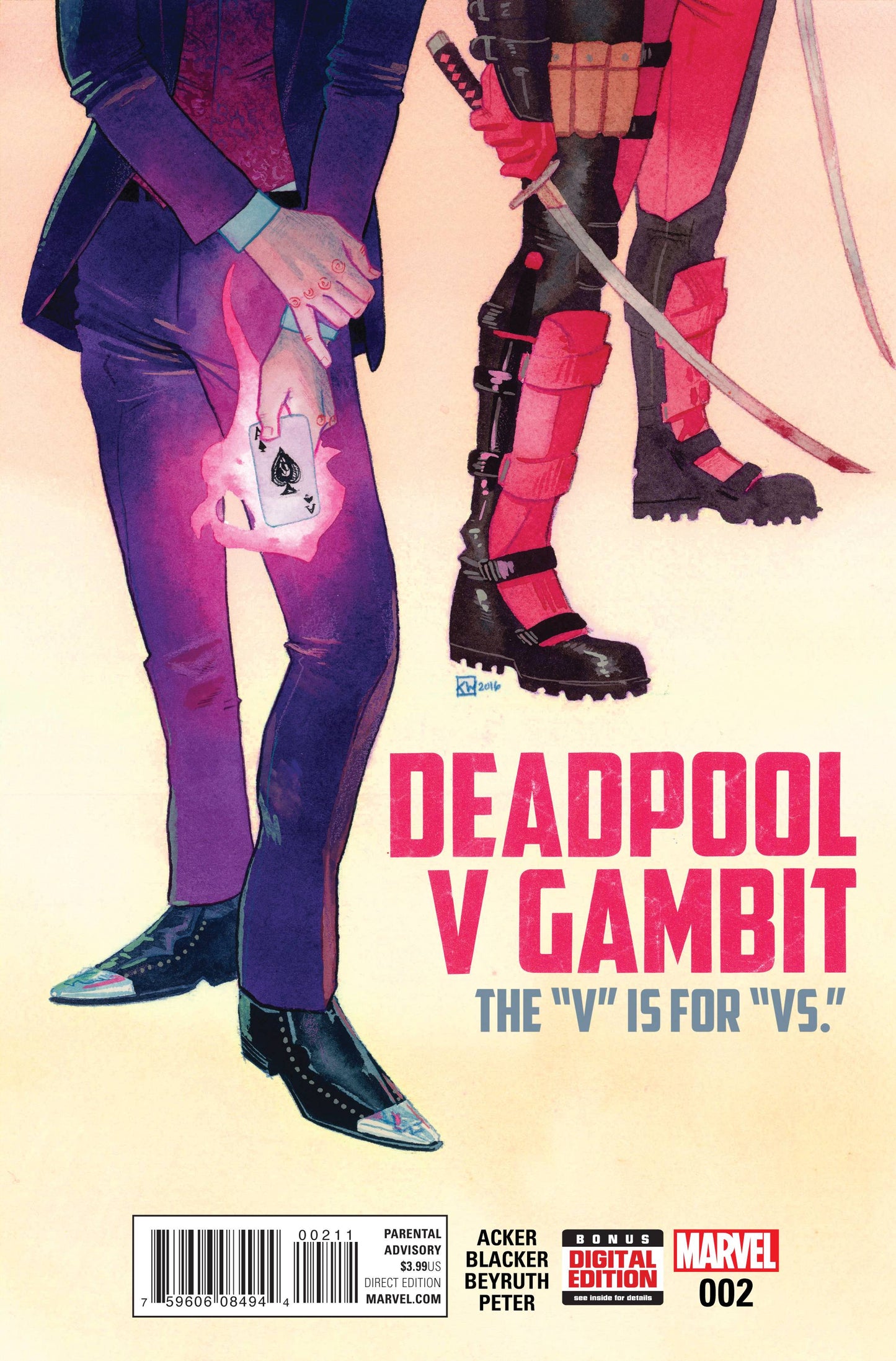 DEADPOOL VS GAMBIT #2 (OF 5) 2016 Deadpool MARVEL COMICS   