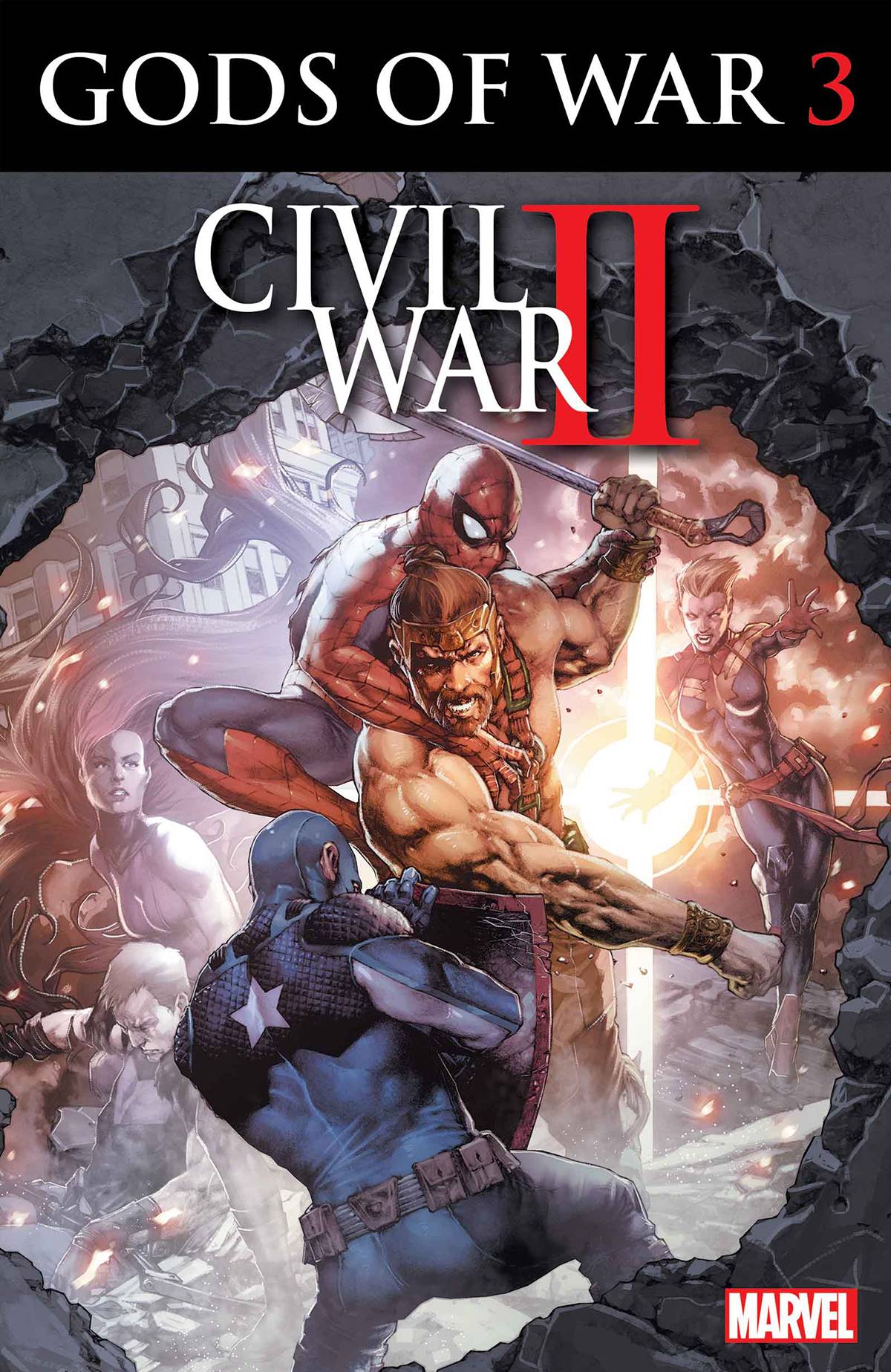 CIVIL WAR II GODS OF WAR #3 (OF 4) 2016 Captain America MARVEL COMICS