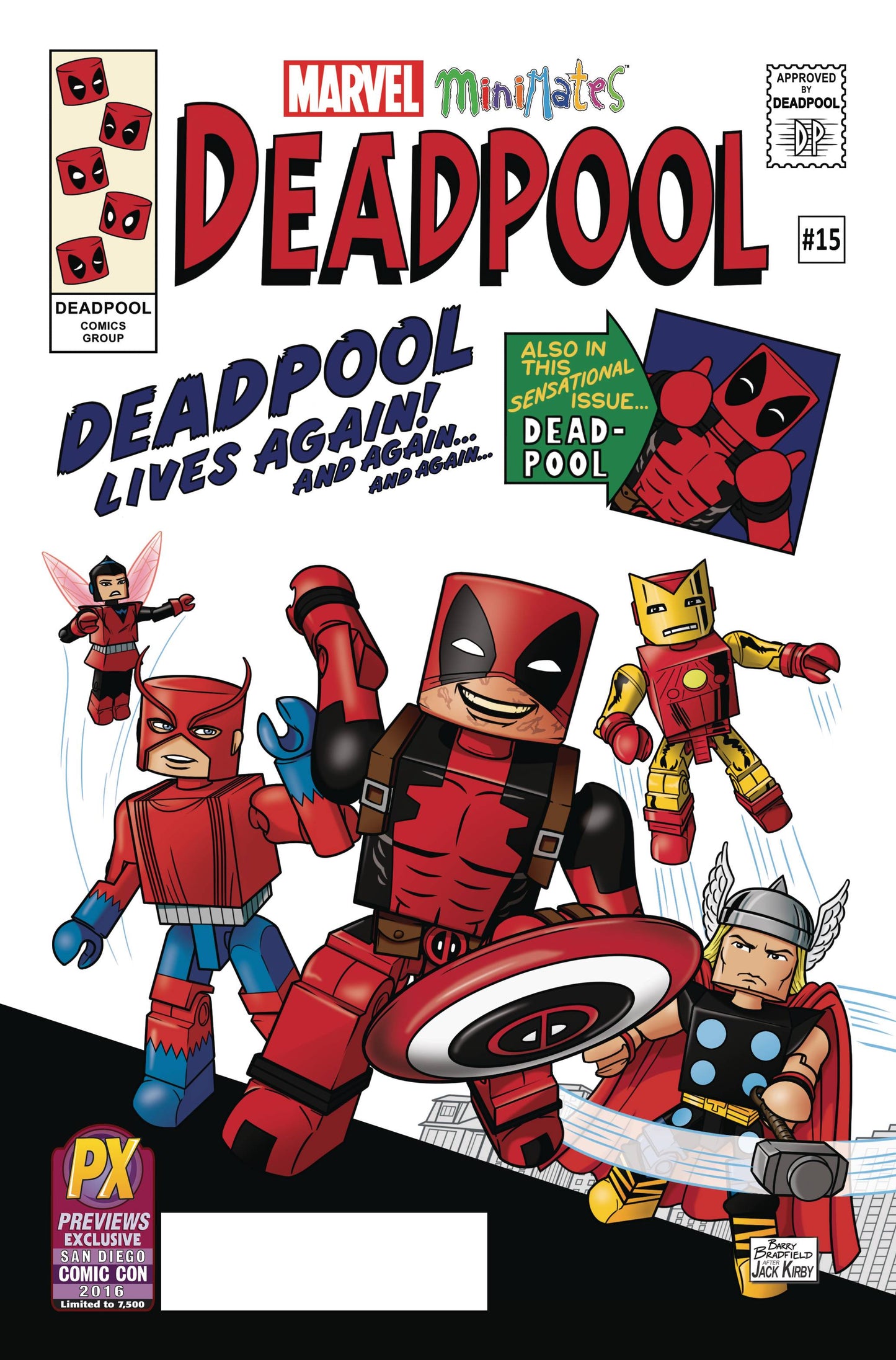 DEADPOOL #15 SDCC MINIMATES VARIANT 2016 Deadpool MARVEL COMICS   