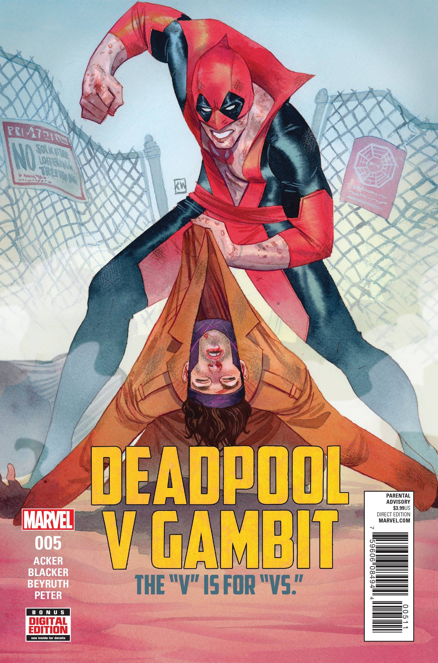 DEADPOOL VS GAMBIT #5 (OF 5) 2016 Deadpool MARVEL COMICS   