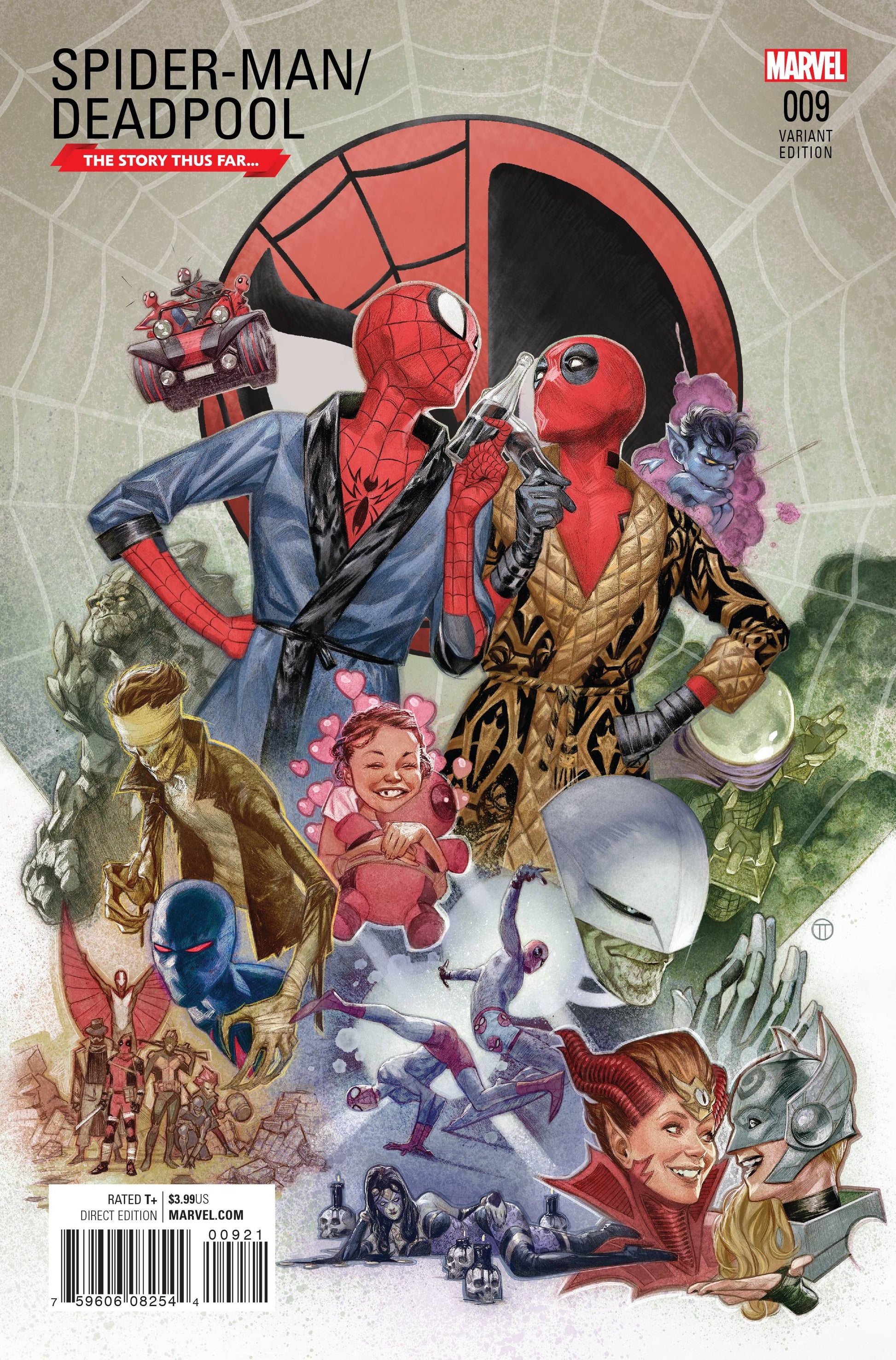 SPIDER-MAN DEADPOOL #9 TEDESCO STORY THUS FAR VARIANT 2016 (1ST APP ITSY BITSY) Spider-Man Deadpool MARVEL COMICS