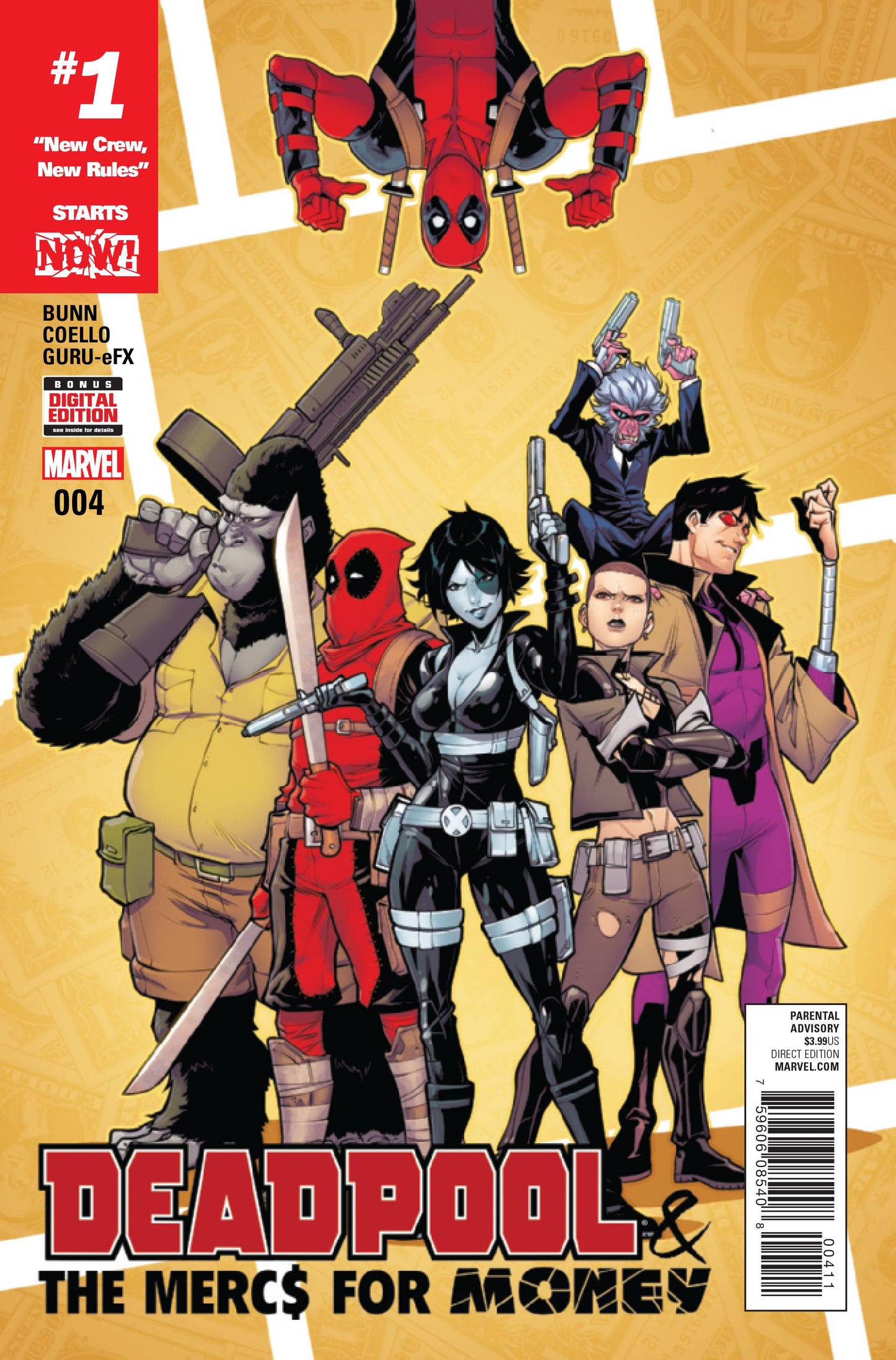 DEADPOOL MERCS FOR MONEY #4 2016 Deadpool MARVEL COMICS   