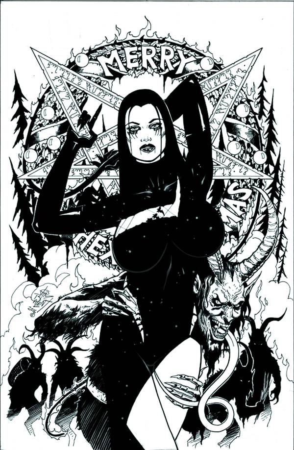 TAROT WITCH OF THE BLACK ROSE #101 1:10 B&W VARIANT (MR) 2016 Tarot BROADSWORD COMICS   