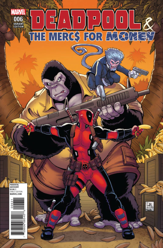 DEADPOOL MERCS FOR MONEY #6 CHARACTER VARIANT 2016 Deadpool MARVEL COMICS   