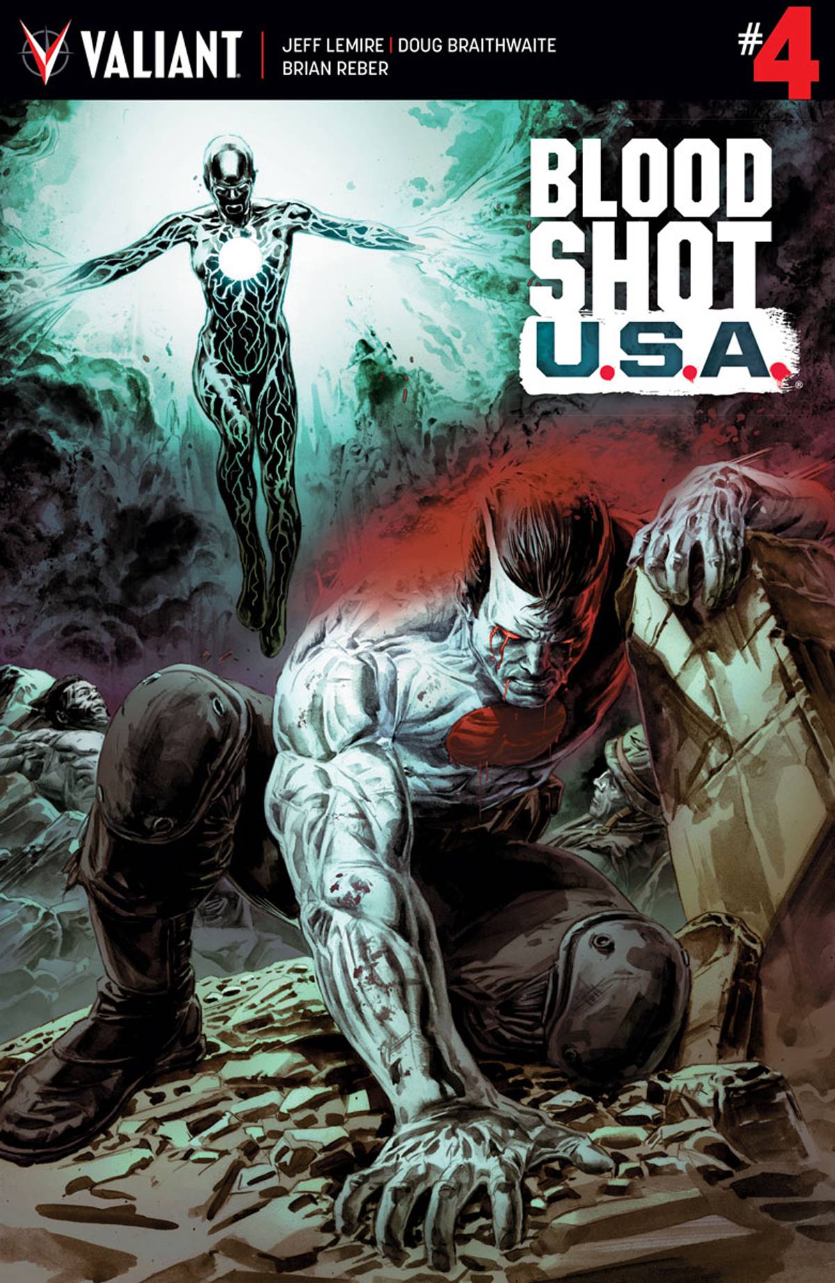 BLOODSHOT USA #4 (OF 4) CVR A BRAITHWAITE 2017 Bloodshot VALIANT ENTERTAINMENT LLC   