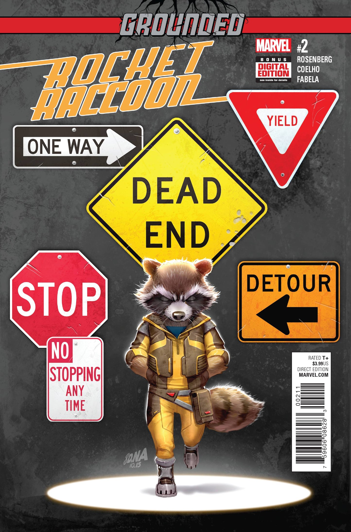 ROCKET RACCOON #2 DAVID NAKAYAMA COVER 2017 Guardians of the Galaxy MARVEL COMICS