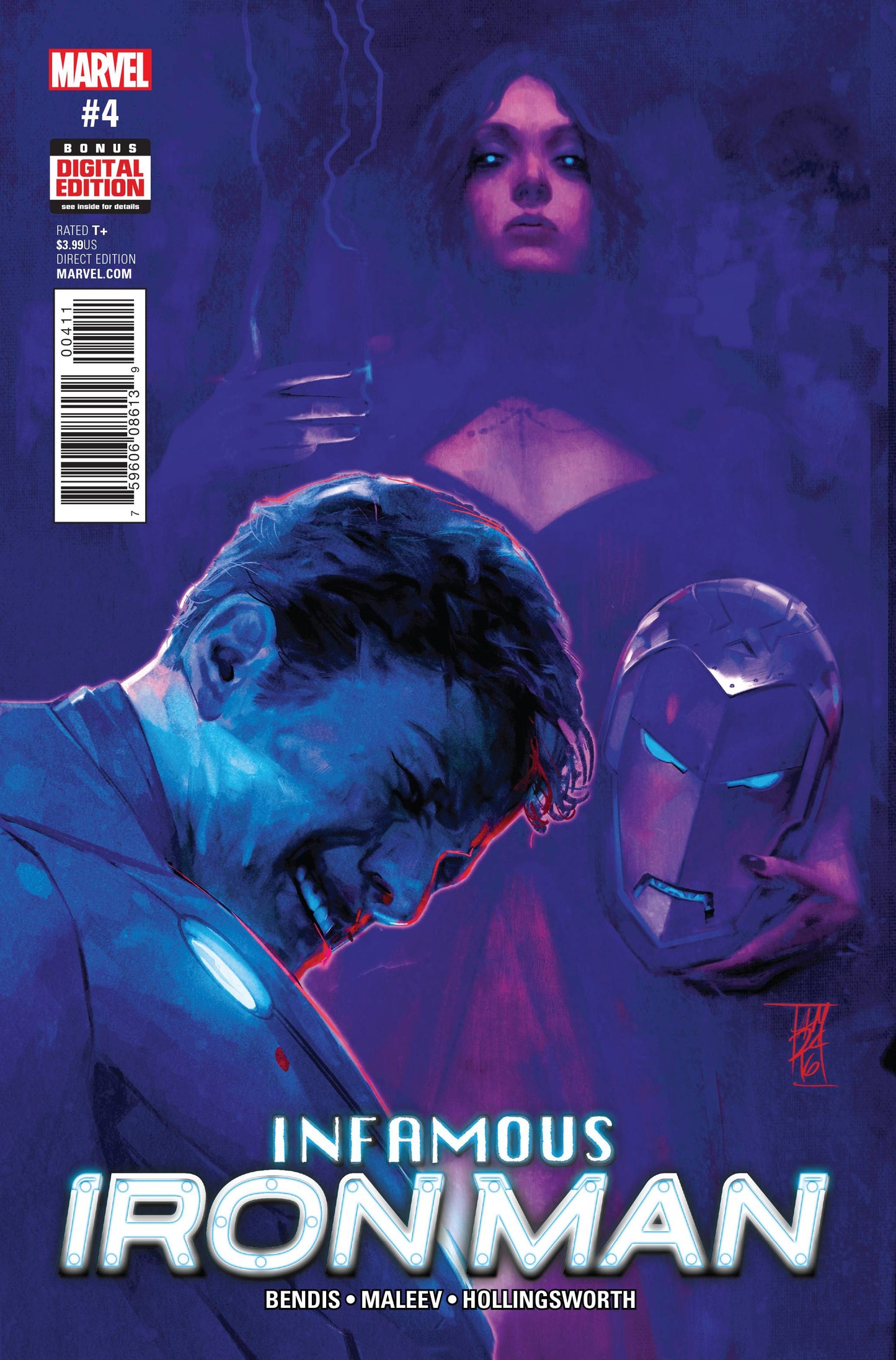 INFAMOUS IRON MAN #4 MALEEV COVER 2017 Infamous Iron Man MARVEL COMICS   