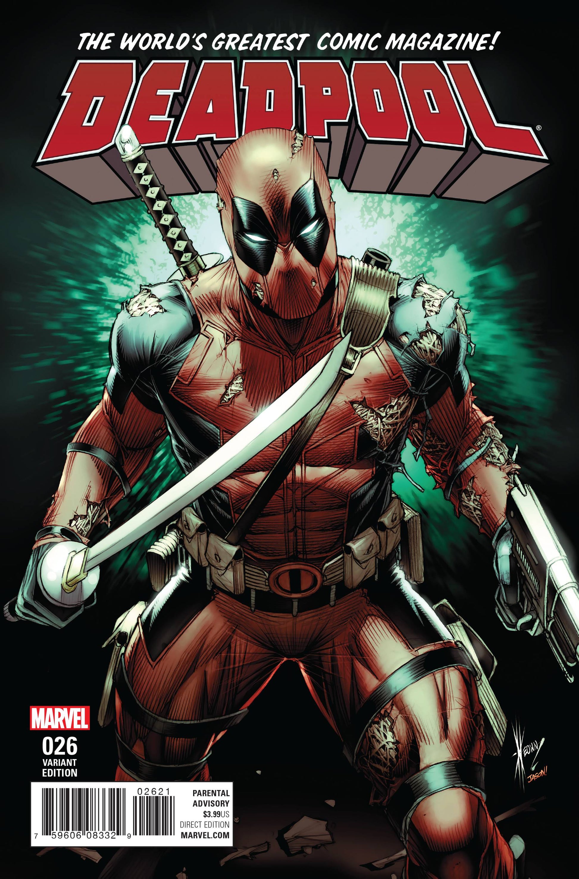 DEADPOOL #26 KEOWN VARIANT 2017 Deadpool MARVEL COMICS   