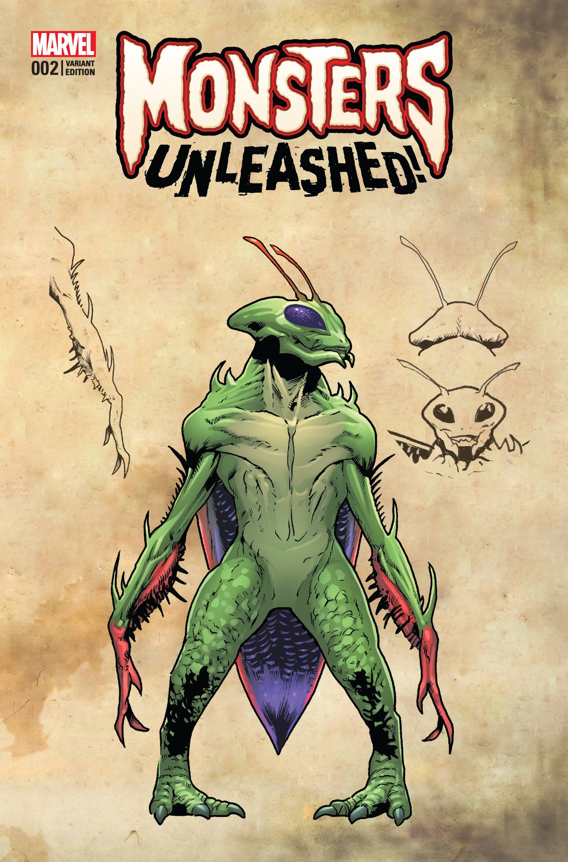 MONSTERS UNLEASHED #2 LAND MONSTER VARIANT 2017 Monsters Unleashed MARVEL COMICS   