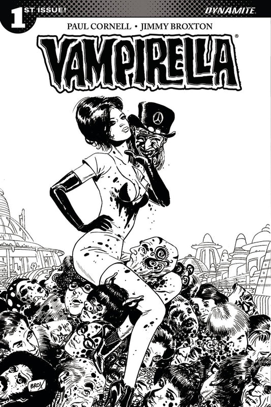 VAMPIRELLA #1 (OF 11) BROXTON B&W 1:40 VARIANT 2017 Vampirella DYNAMITE   